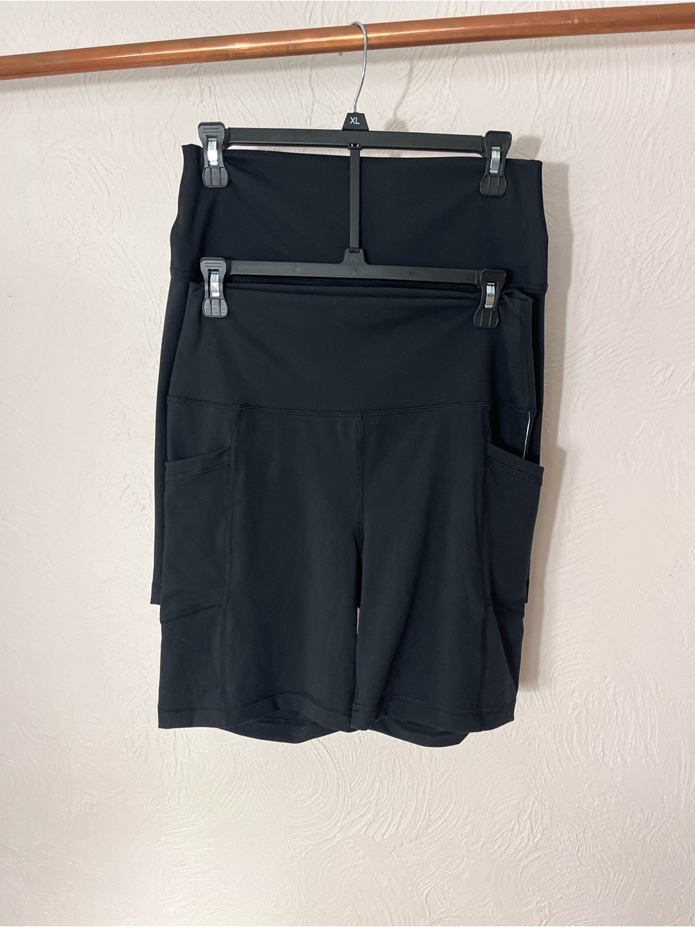 Yogalicious (set of )Black High-Waist Bike Shorts